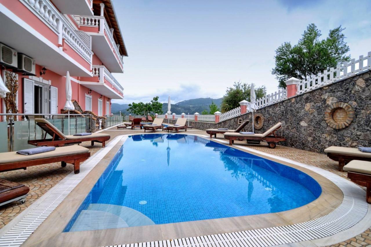 Angela Pool Apartments Agios Georgios Pagon Exteriör bild